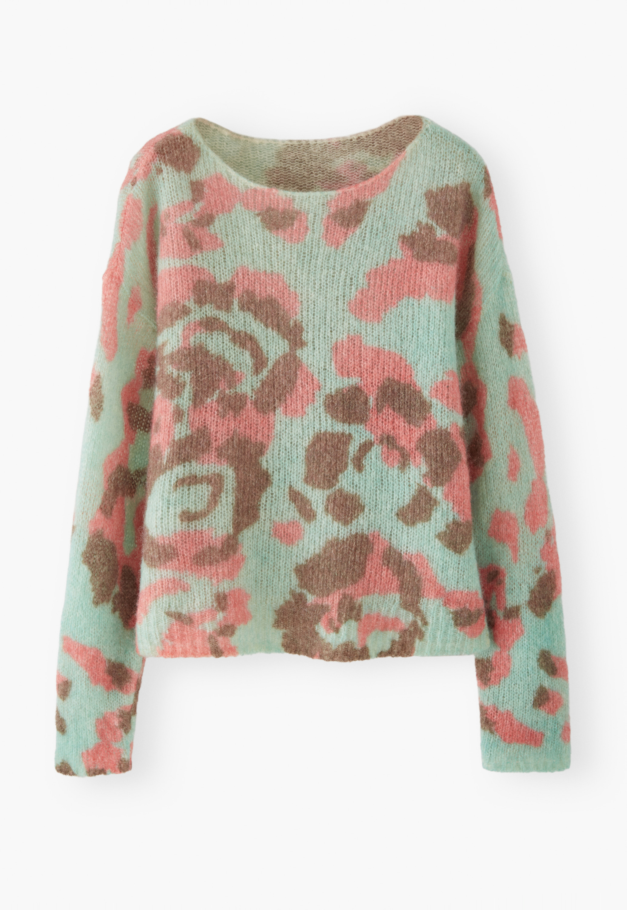 Wrap London - Printed alpaca blend sweater