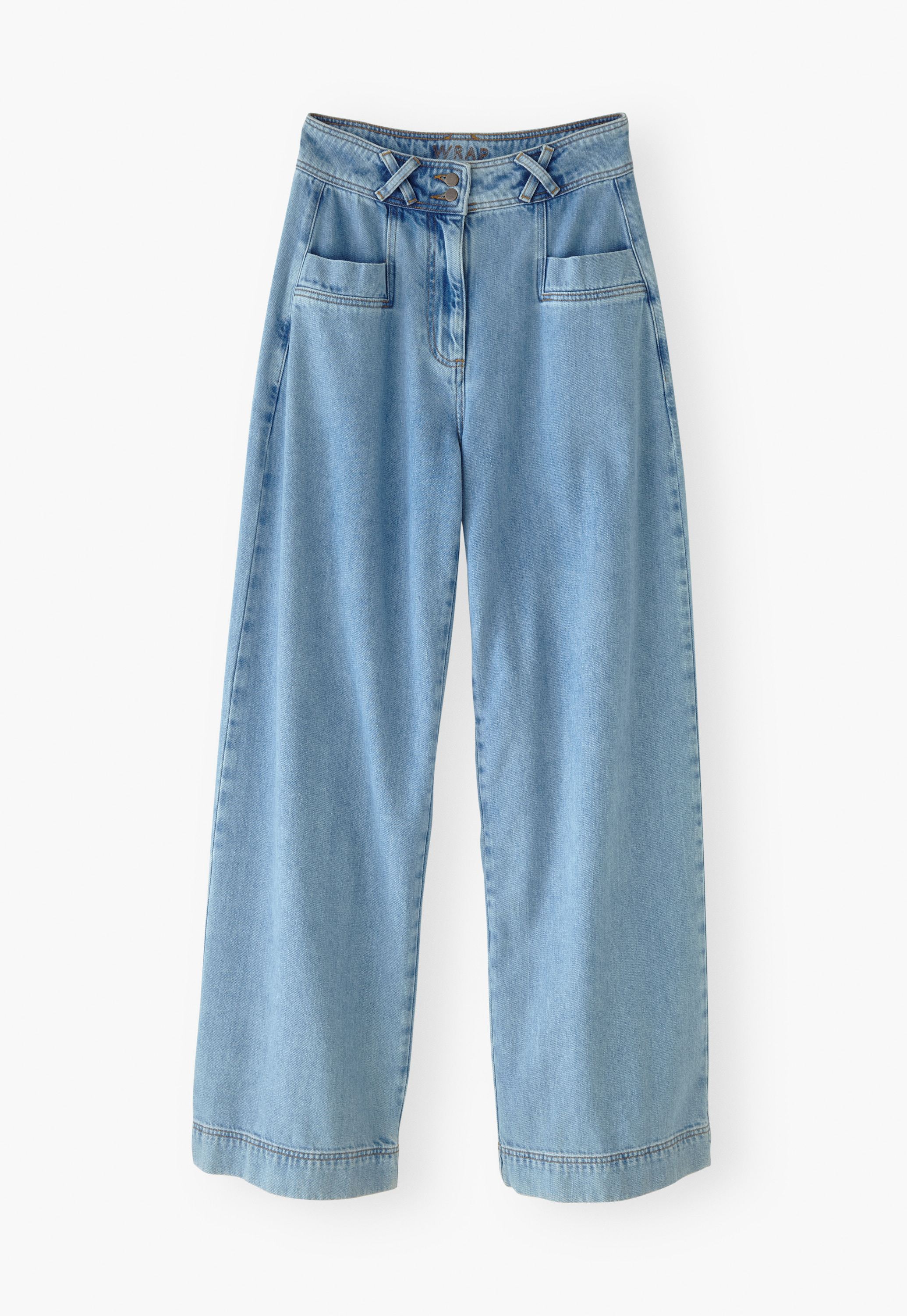 Wrap London - Drapey wide-leg jeans