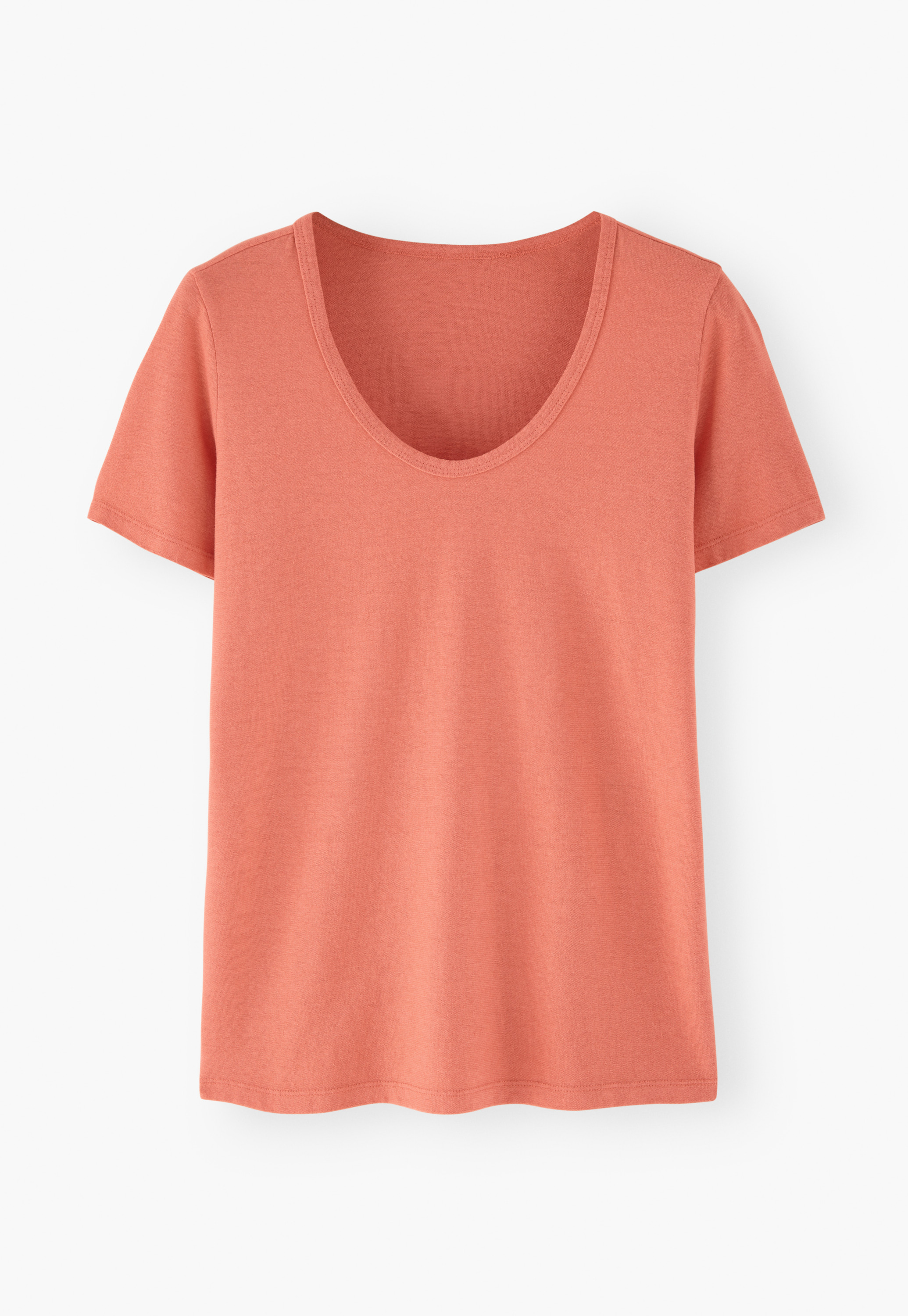 [LOW CLASSIC] ★ORGANIC SILKET SCOOP NECK T-SHIRT (2色) LOW CLASSIC