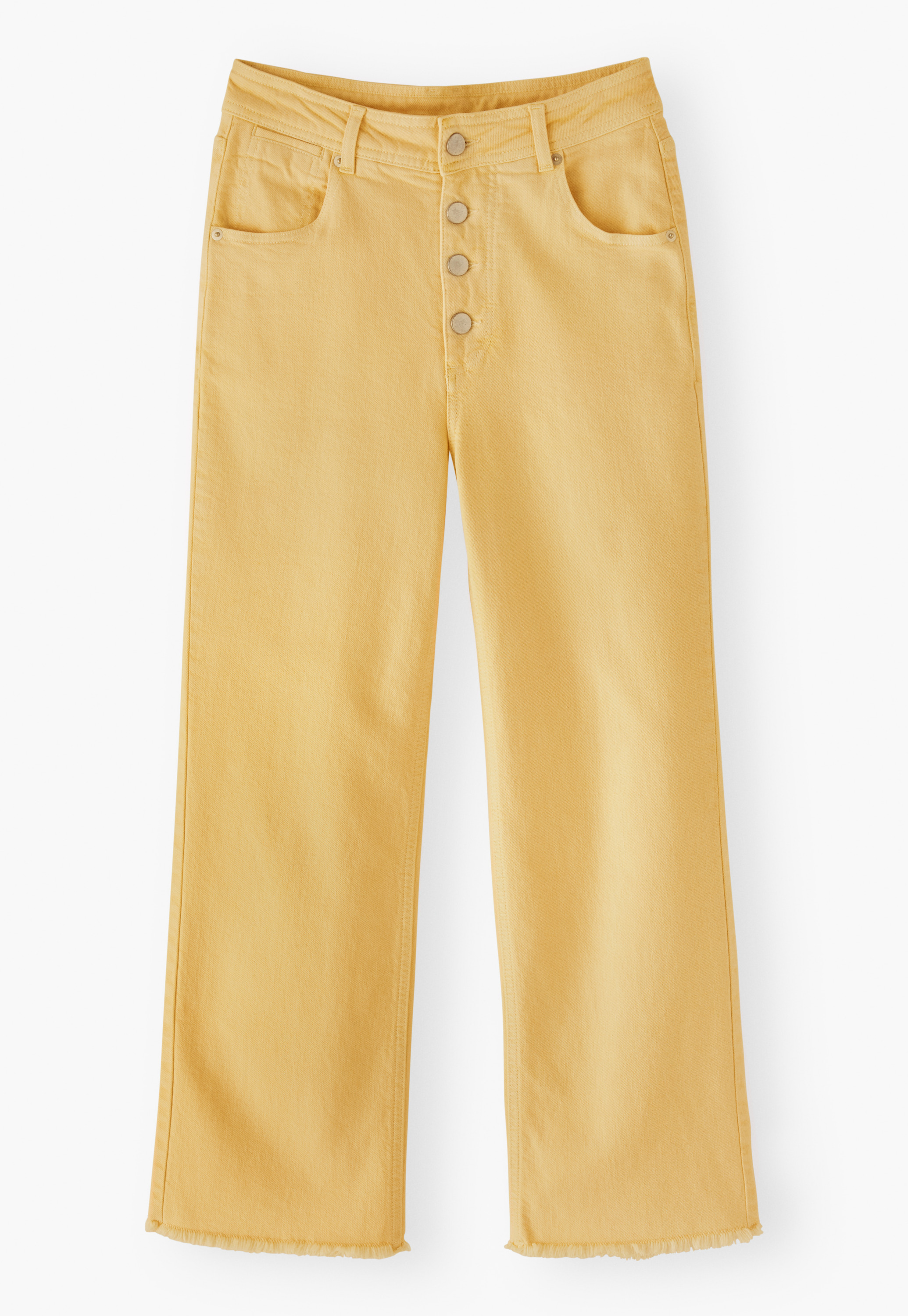 Wrap London - Straight-leg let-down hem jeans