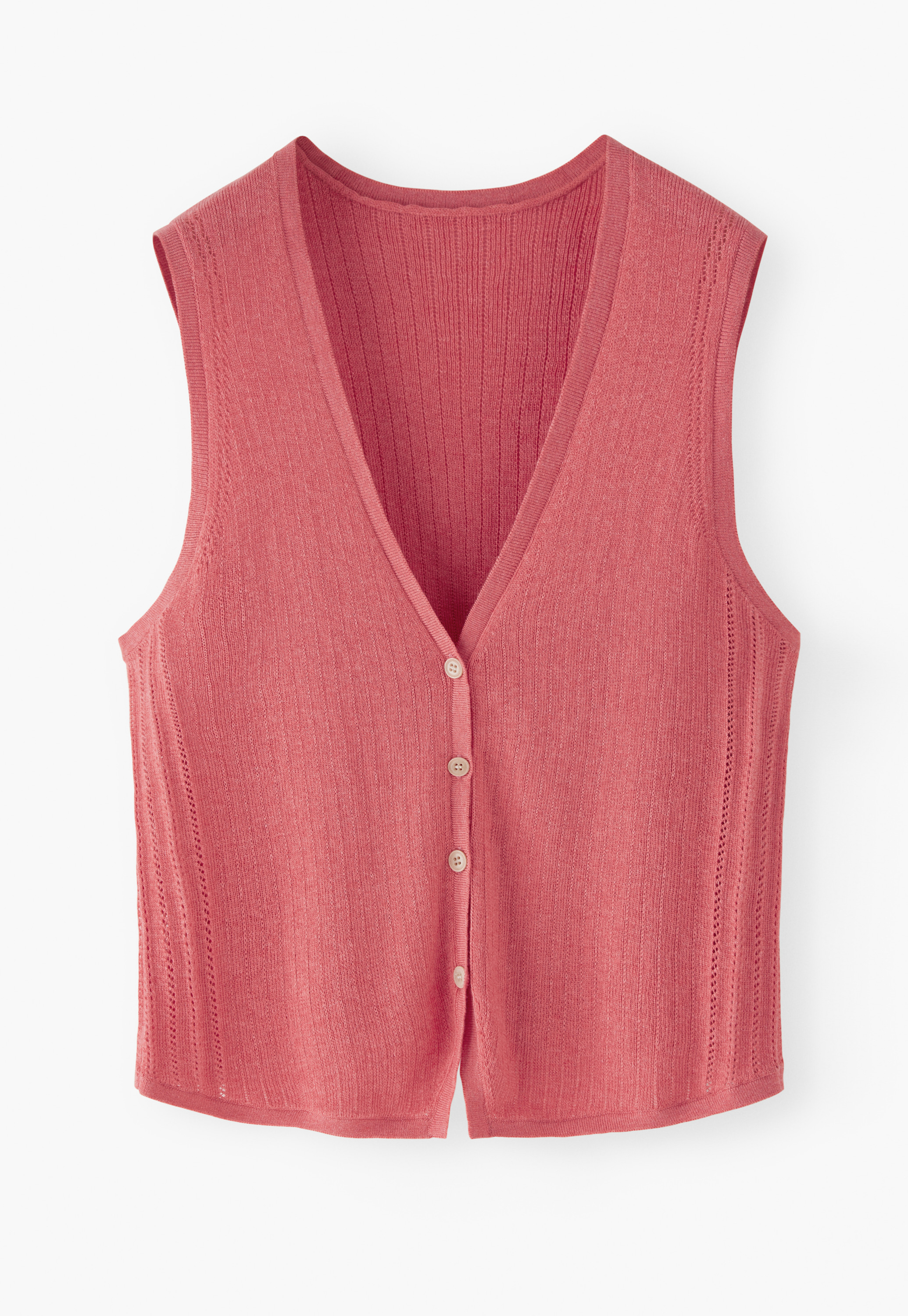 Wrap London - Sleeveless cotton sweater