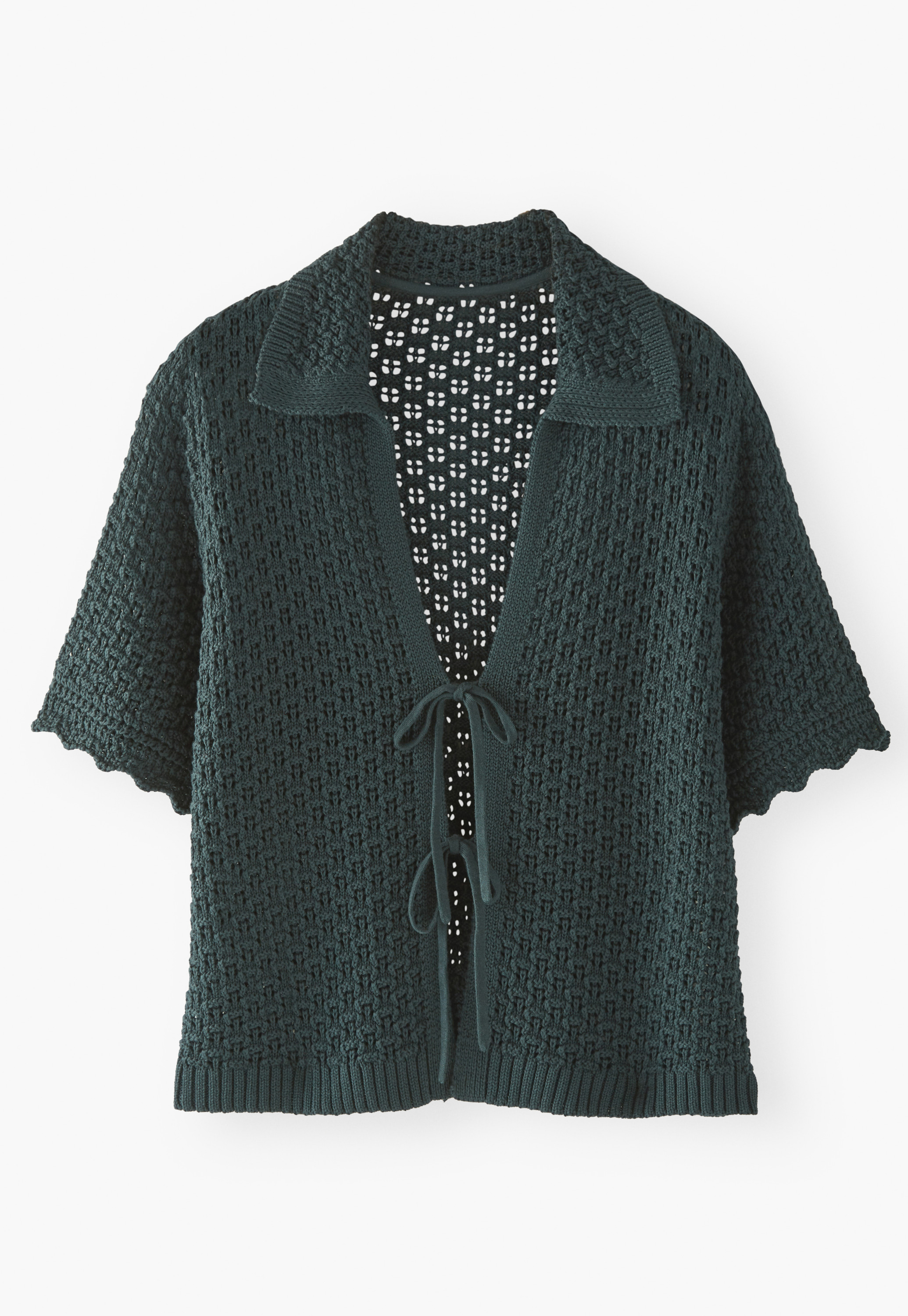 Wrap London - Organic cotton tie-front sweater