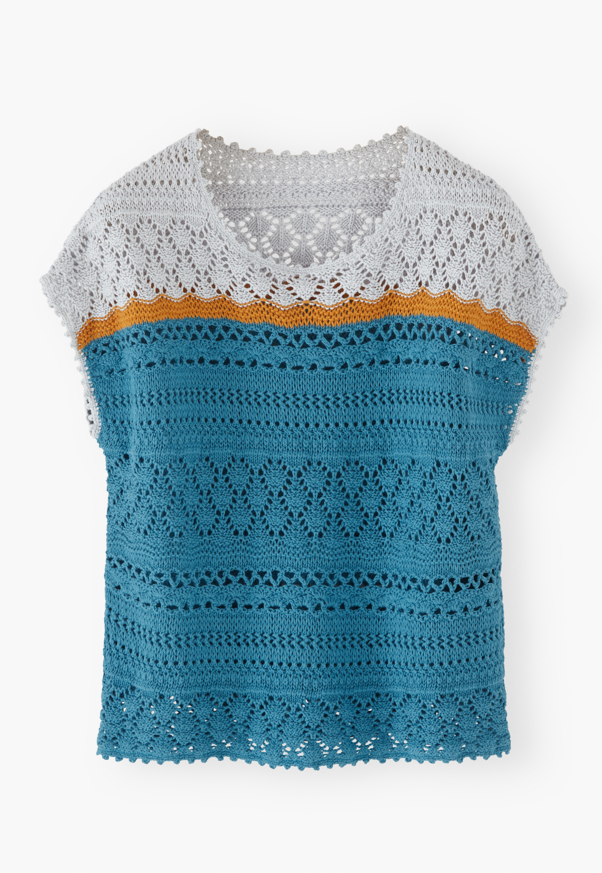 Wrap London - Organic cotton crochet-stitch sweater
