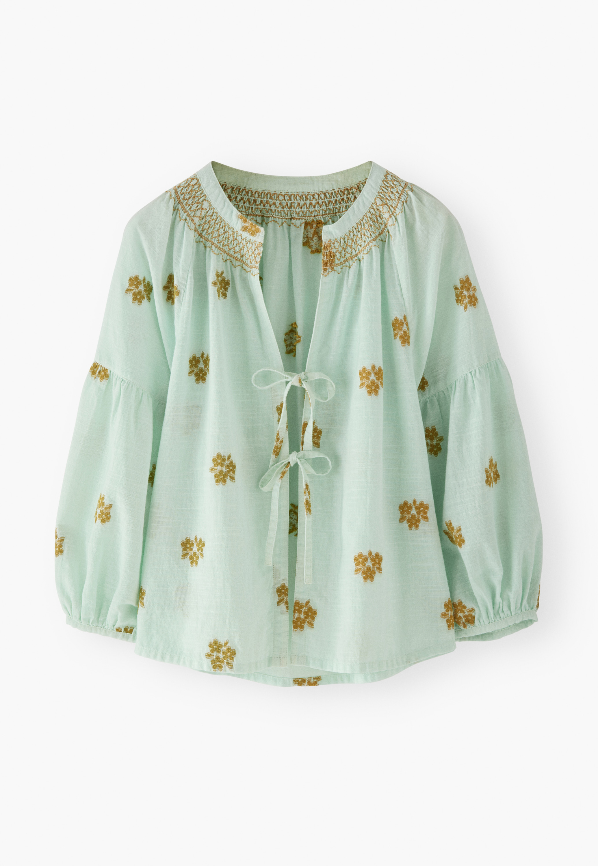 Wrap London - Cotton clipped jacquard blouse