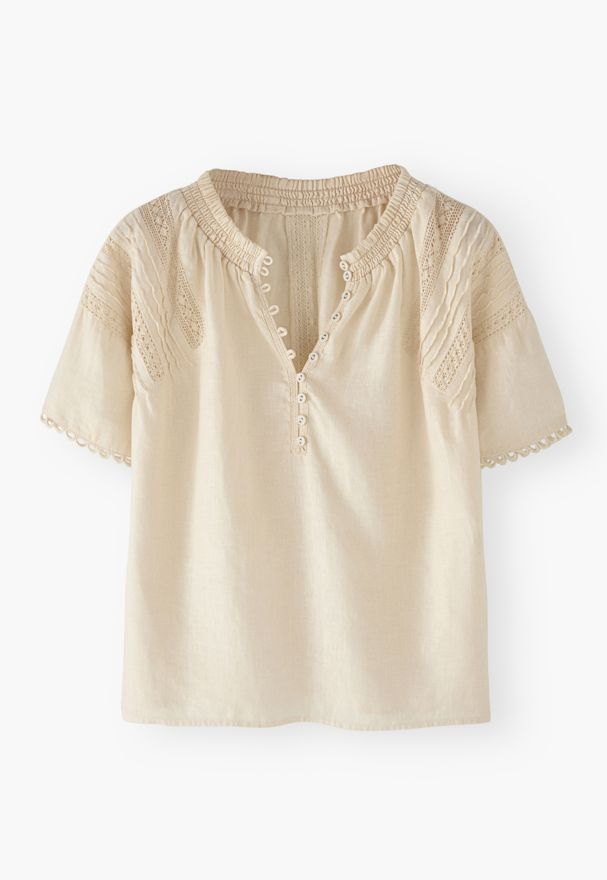 トップス apolina Bette blouse 3-5y APOLINA Bette Blouse-Pink Sand (1～9y) - SEN_TO_SENCE